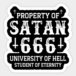 Satan university Sticker